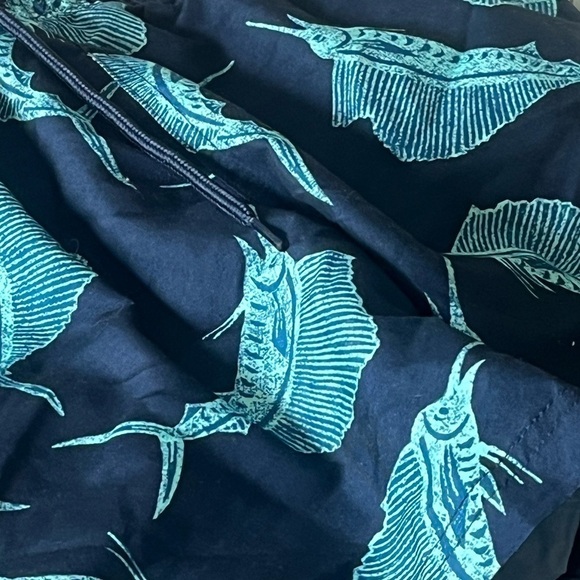Jake Austin Marlin Swim Trunks board shorts Size M medium lined w pockets navy - Picture 2 of 5